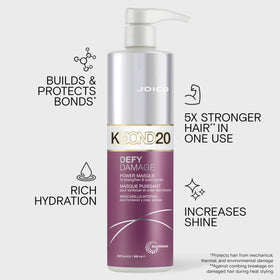 Joico KBOND20 masque texture close-up showing creamy consistency for deep hydration
