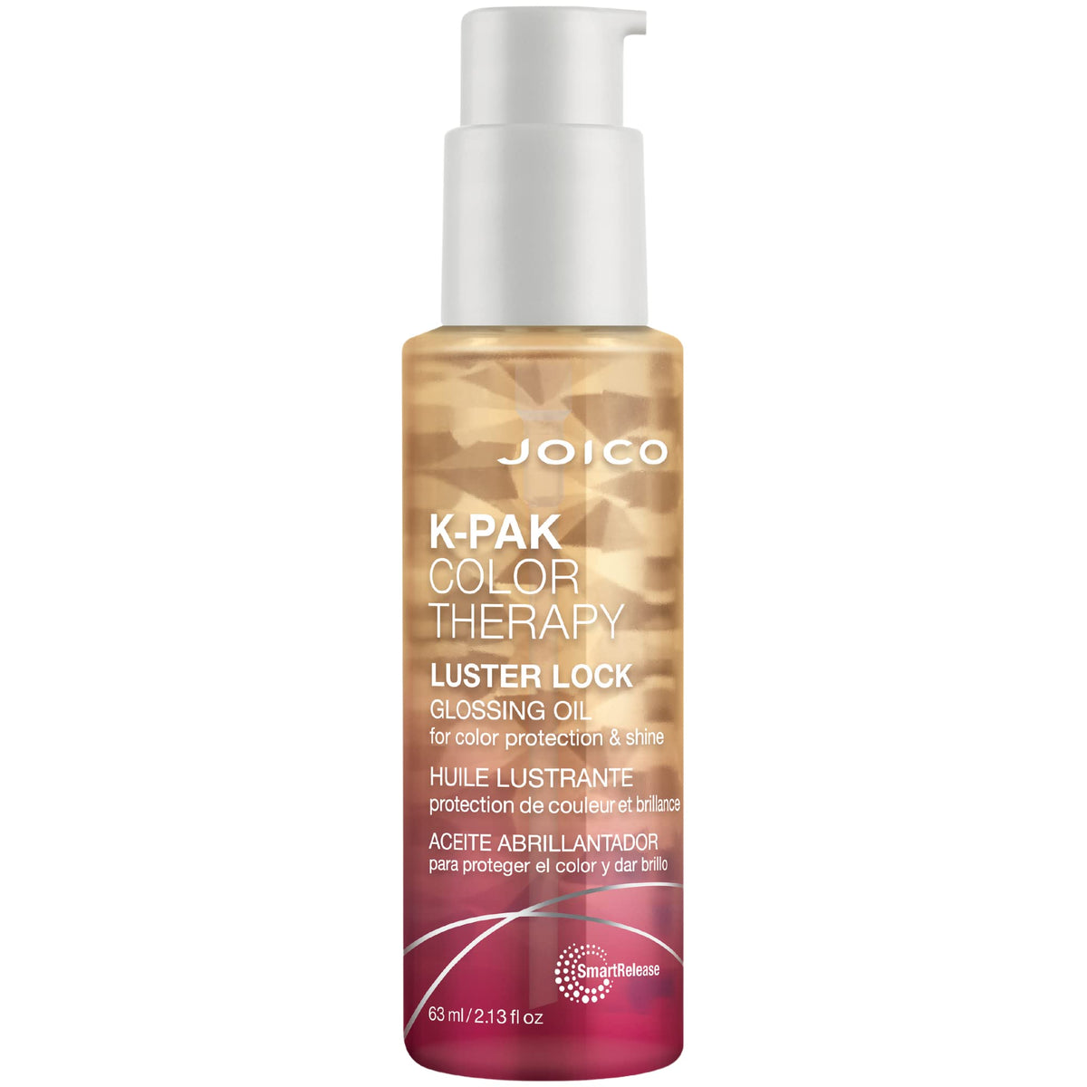 Joico bottle front view showing label and compact size benefits