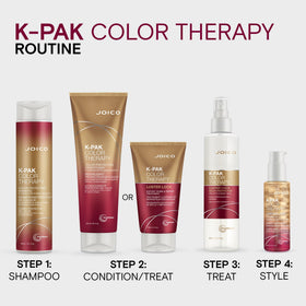 Joico glossy styled hair showcasing boosted shine and color protection