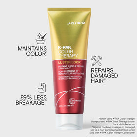 Joico serum texture on a hair strand demonstrating smoothing effect