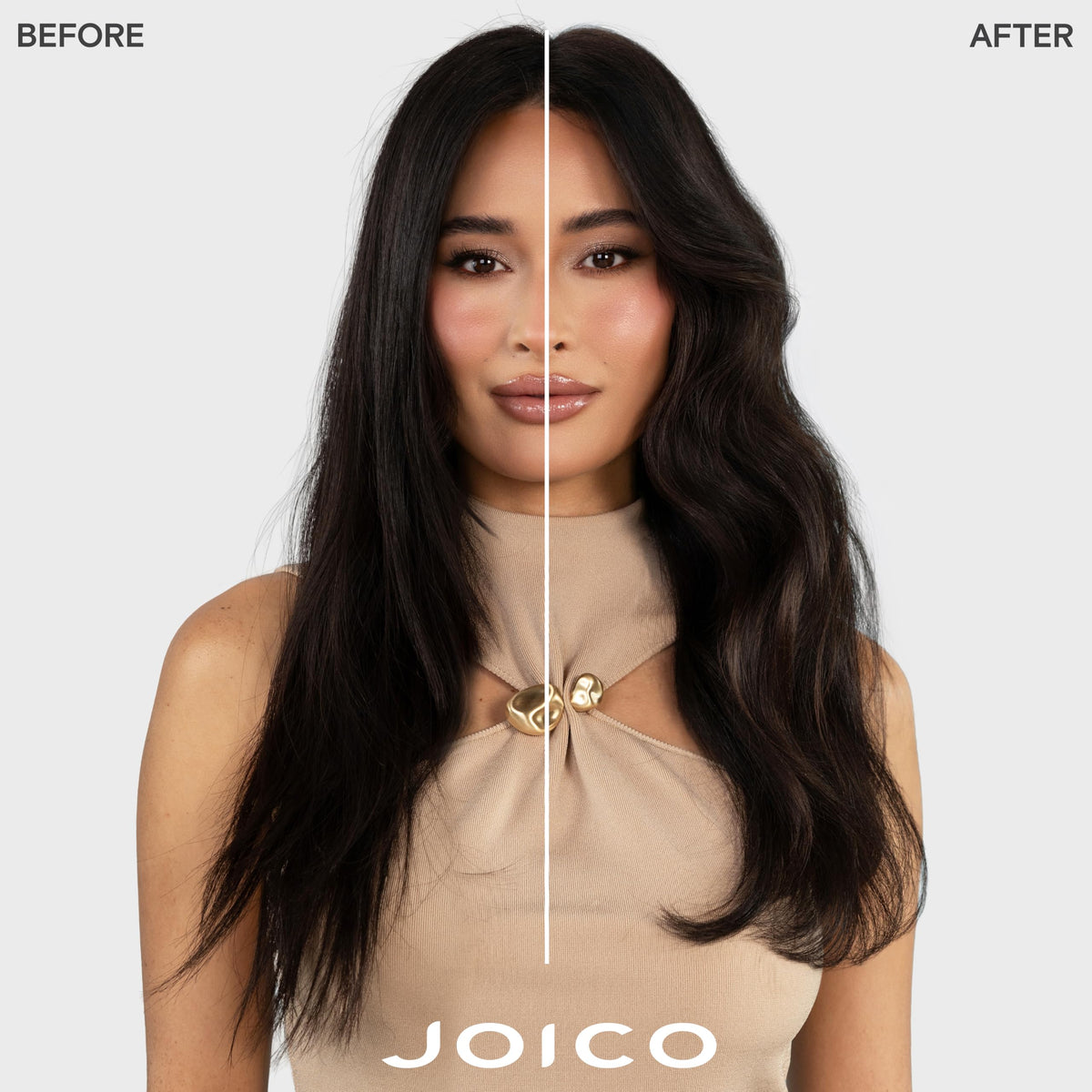 Joico label and pump detail highlighting ingredients and directions for straightforward use