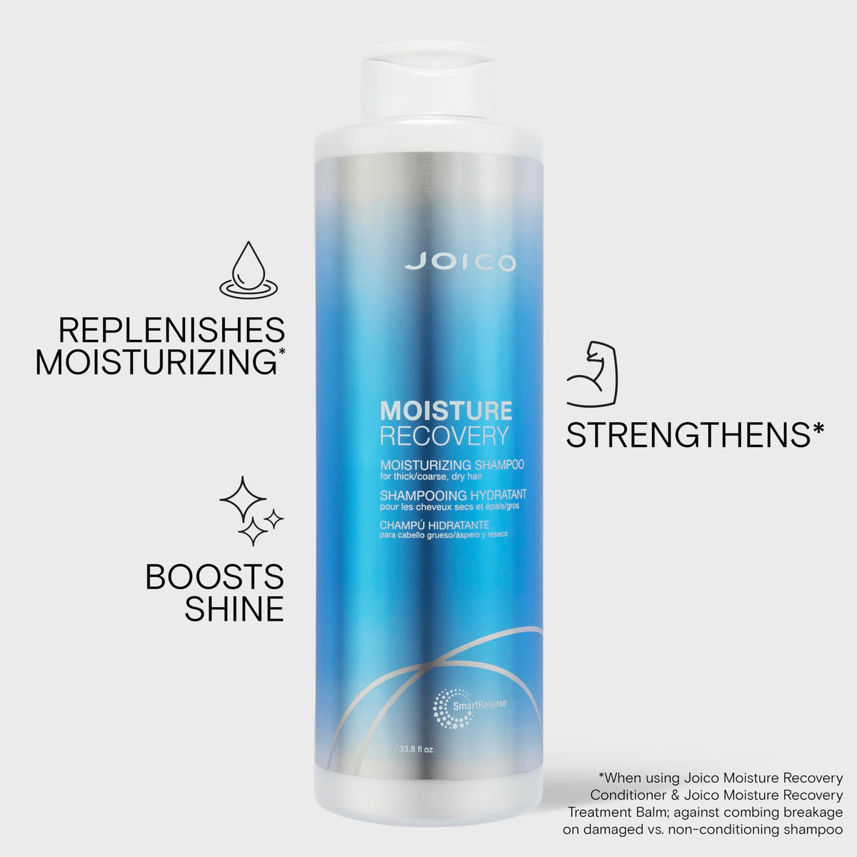 Joico creamy shampoo texture close-up showing hydrating formula benefit