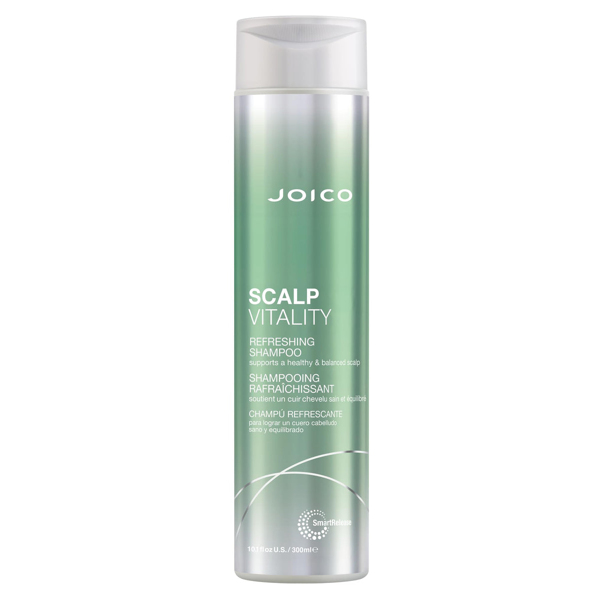 Joico front packaging showing label and benefits for balanced scalp