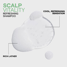 Joico creamy foam texture swatch demonstrating gentle, non-stripping cleanse