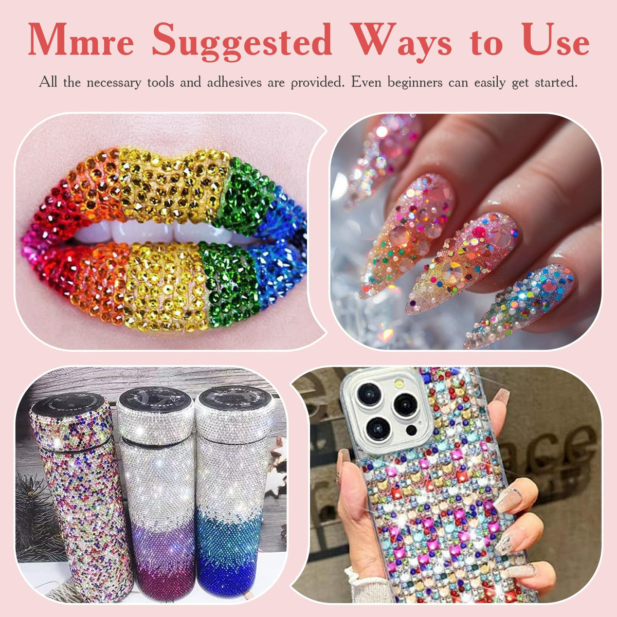 JOKERKING decorated tumbler featuring rhinestones for creative lifestyle inspiration