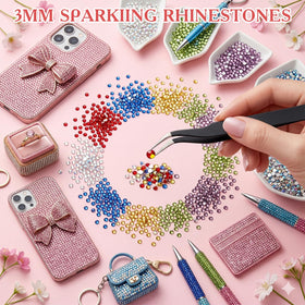 JOKERKING rhinestones applied to a tumbler showcasing long-lasting decorative shine