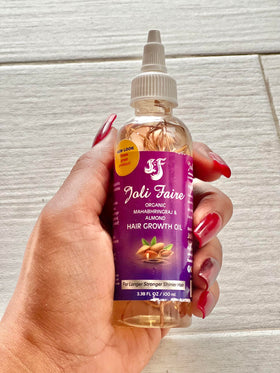 Joli Faire front packaging showing bottle and label, highlights organic benefits