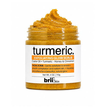 Joli Noir front jar showing turmeric honey scrub for radiant skin