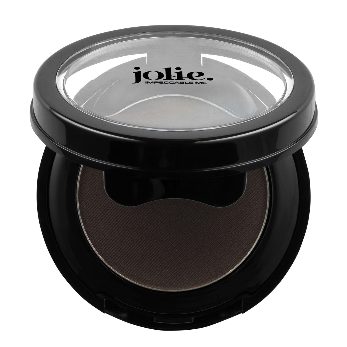 JOLIE cake eyeliner application close-up with brush for precise, crease-resistant lines