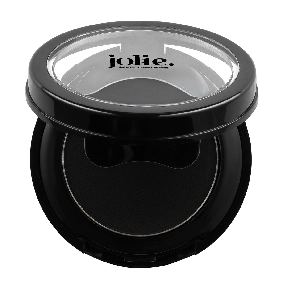 JOLIE cake eyeliner brush application close-up demonstrating smooth glide and precise lash-line control