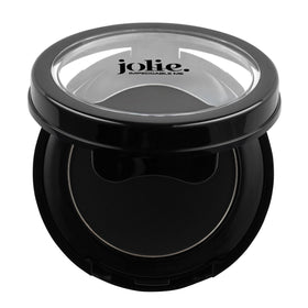 JOLIE cake eyeliner brush application close-up demonstrating smooth glide and precise lash-line control