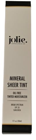 JOLIE label and dispenser detail highlighting mineral SPF20 protection