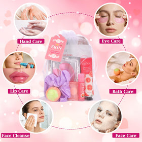 Jollidecor foot bath bomb and compressed towel showing fragrant relaxation