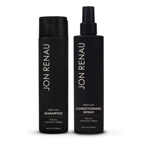 Jon Renau front packaging showing both Fiber Love bottles and benefits