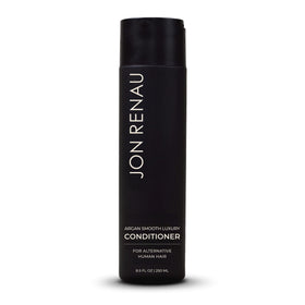 Jon Renau front packaging of conditioner showing label and elegant bottle for easy identification