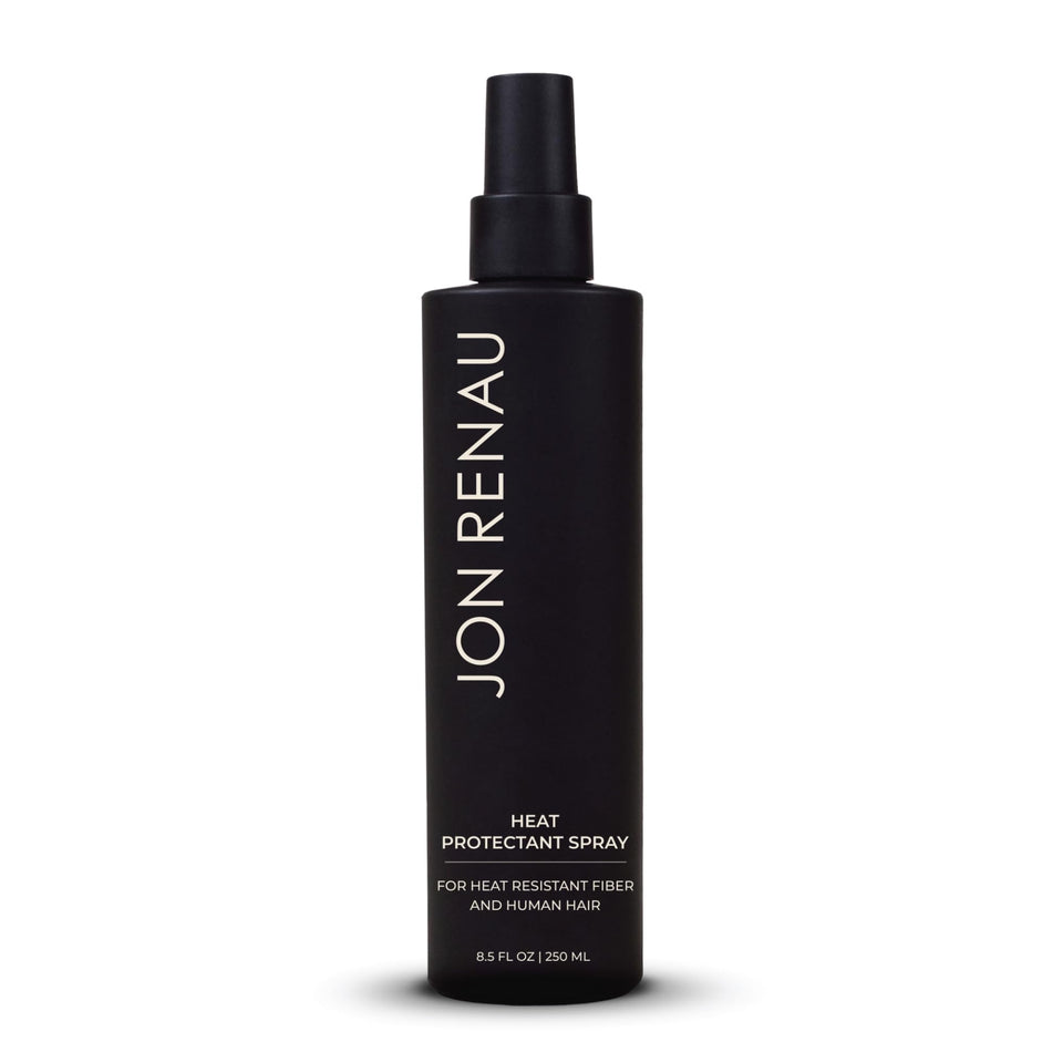 Jon Renau front packaging bottle showing product and benefit of heat protection