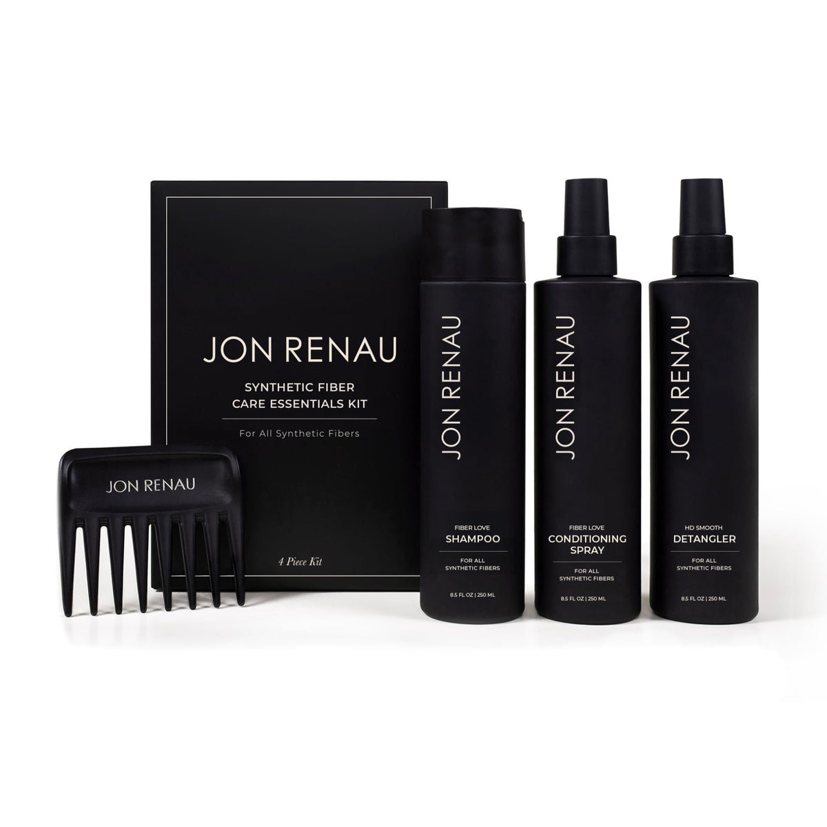 Jon Renau kit front packaging showing full four-piece set and benefits