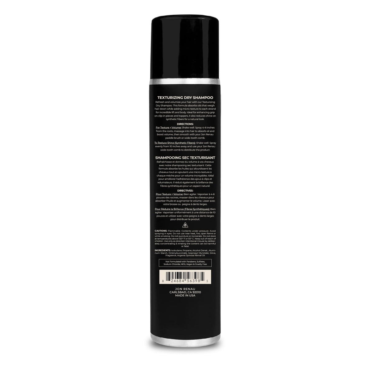 Jon Renau label close-up showing usage directions and safe formula benefits