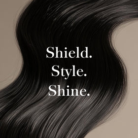 Jon Renau lifestyle styling scene with wig and tools showing salon-ready results
