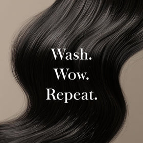 Jon Renau used during styling in a bathroom setting showing easy routine benefit