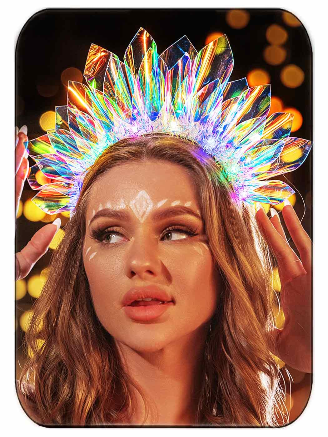 JONKY front view crown glowing for instant party impact