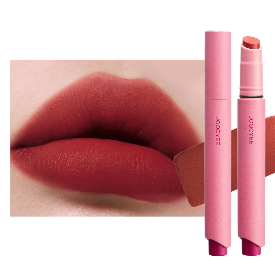Joocyee front packaging showing shade 166 Wild Hawthorn and easy portability