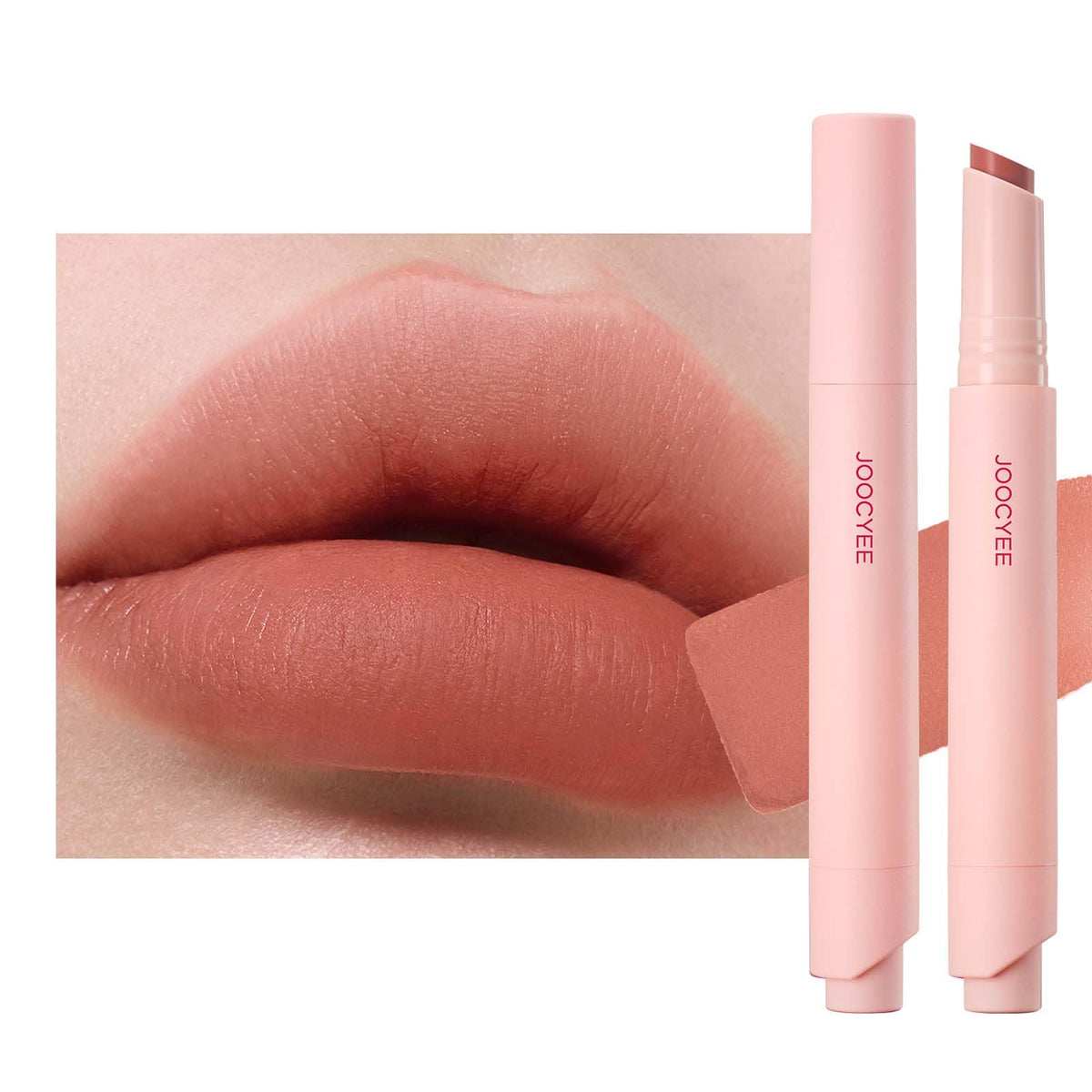 Joocyee front packaging nude pencil showing sleek branding and portable design