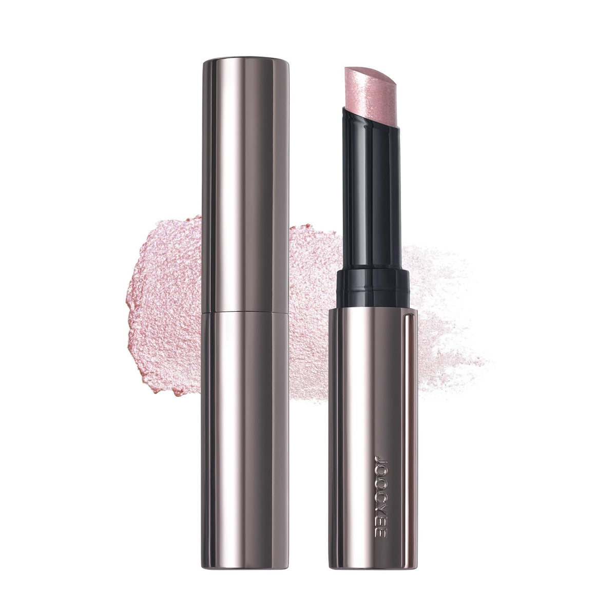 Joocyee front view of highlighter stick showing sleek packaging and benefit of easy application