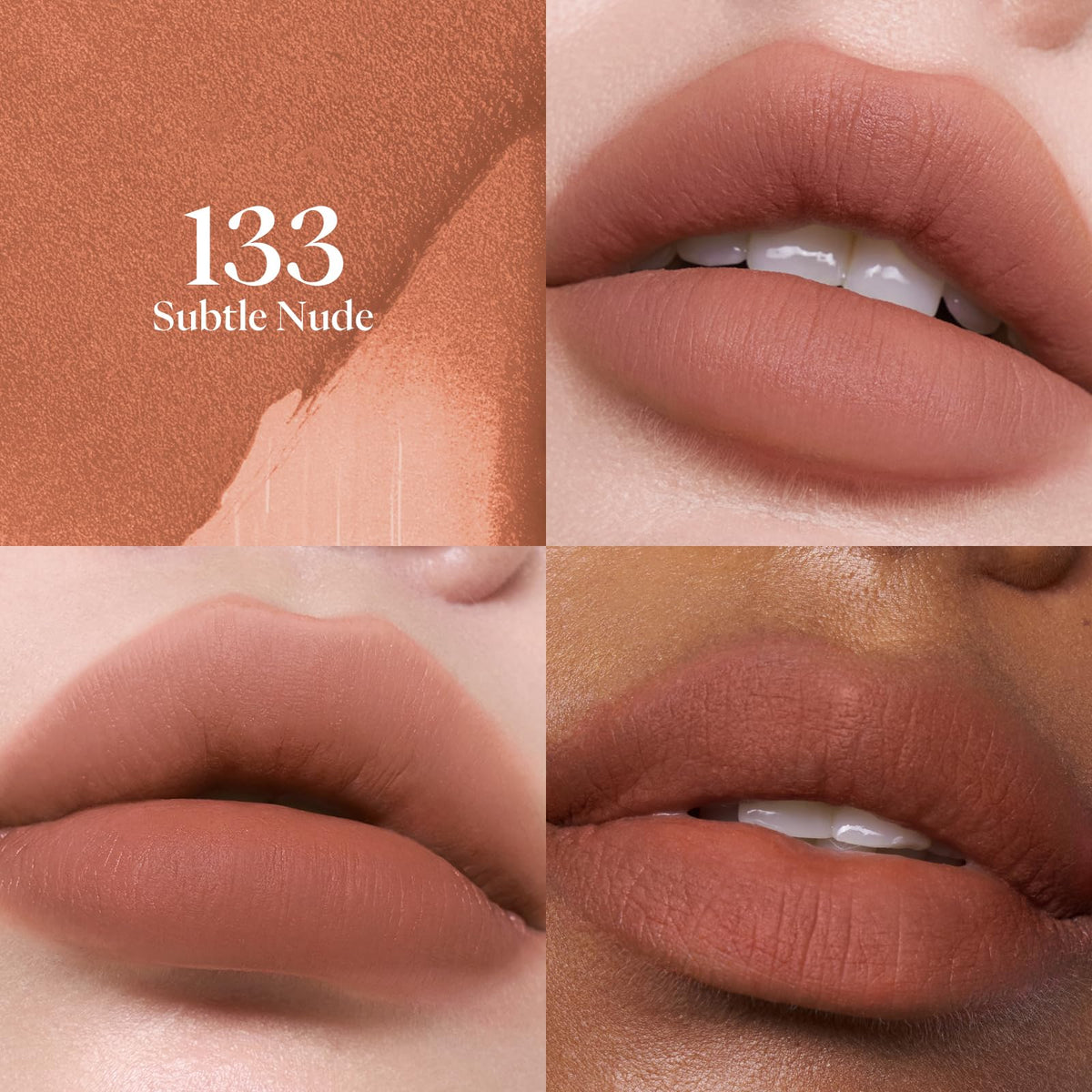 Joocyee swatches on arm displaying nude beige pigment and buildable color