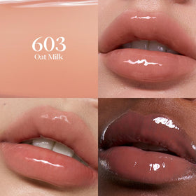 Joocyee gloss texture swipe showing lightweight, glass-like shine