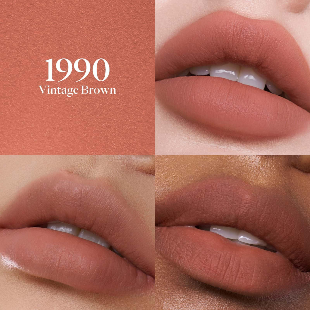 Joocyee swatches on skin showing Vintage Brown color payoff and buildability benefit