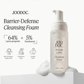 JOODOC pillowy foam texture on palm illustrating rich lather that cleans without drying