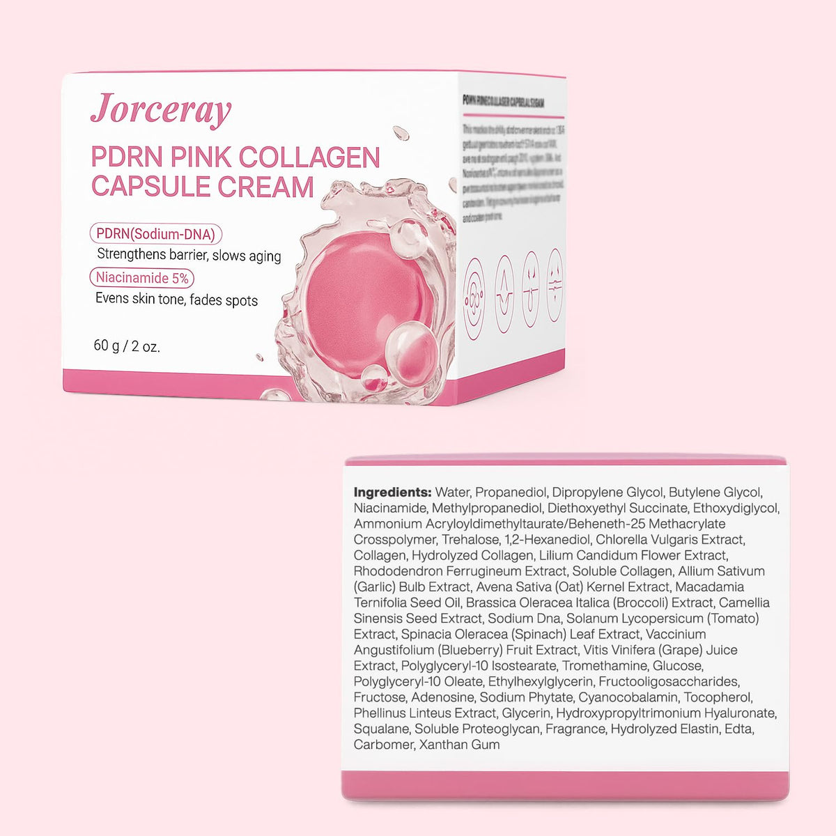 Jorceray with oat and blueberry botanicals illustrating soothing natural extracts