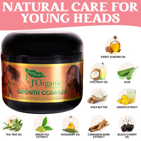 J'Organic Solutions application on child's hands illustrating easy, gentle use