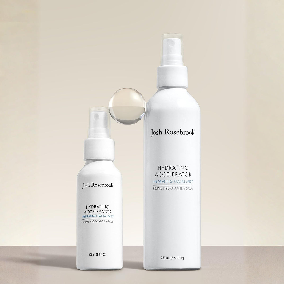 Josh Rosebrook bottle in hand for size and travel-friendly benefit