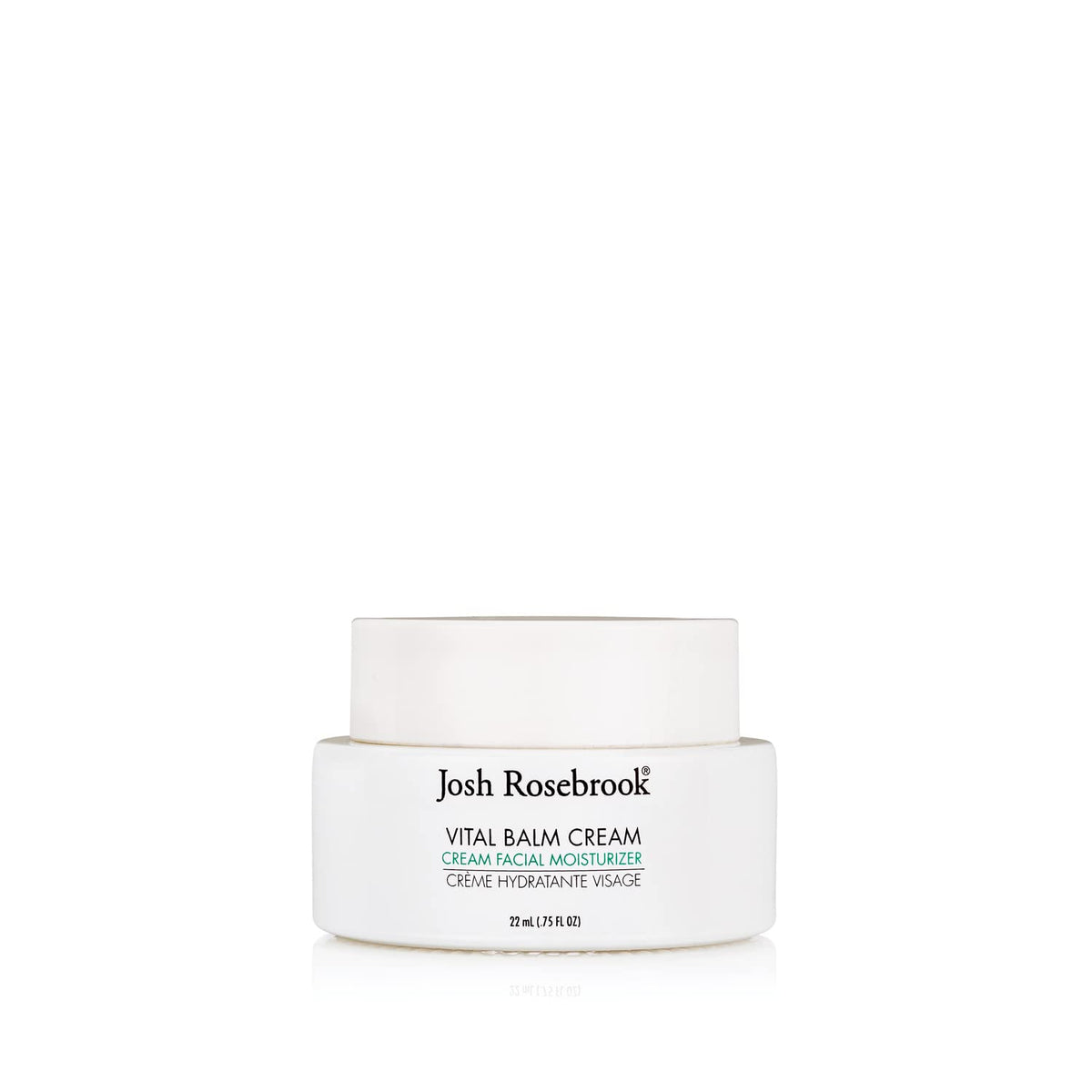 Josh Rosebrook front jar view showing premium packaging and nourishing cream