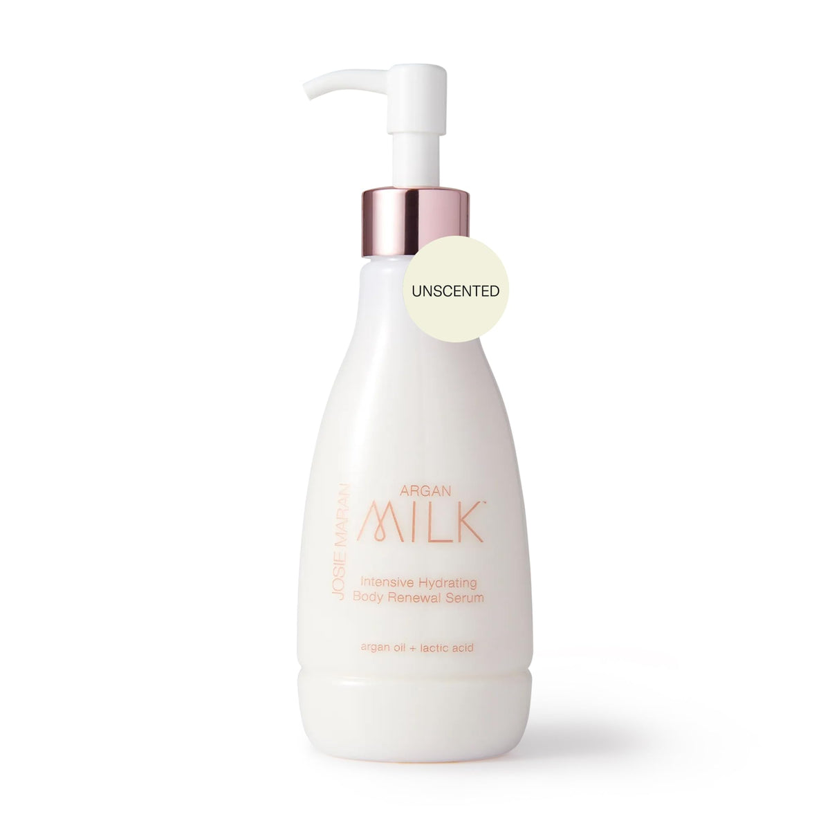 Josie Maran front bottle showing product and hydration benefit
