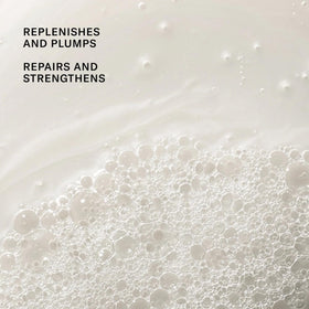 Josie Maran argan shampoo mousse texture demonstrating lightweight hydration benefit