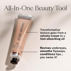 Josie Maran used on elbows showing visible smoothing and moisturization