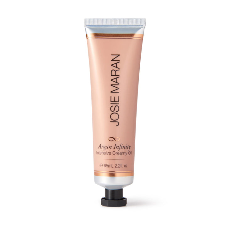 Josie Maran jar front view showing product and packaging benefits