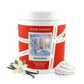 Josie Maran front packaging showing jar and label, highlighting clean formula benefit