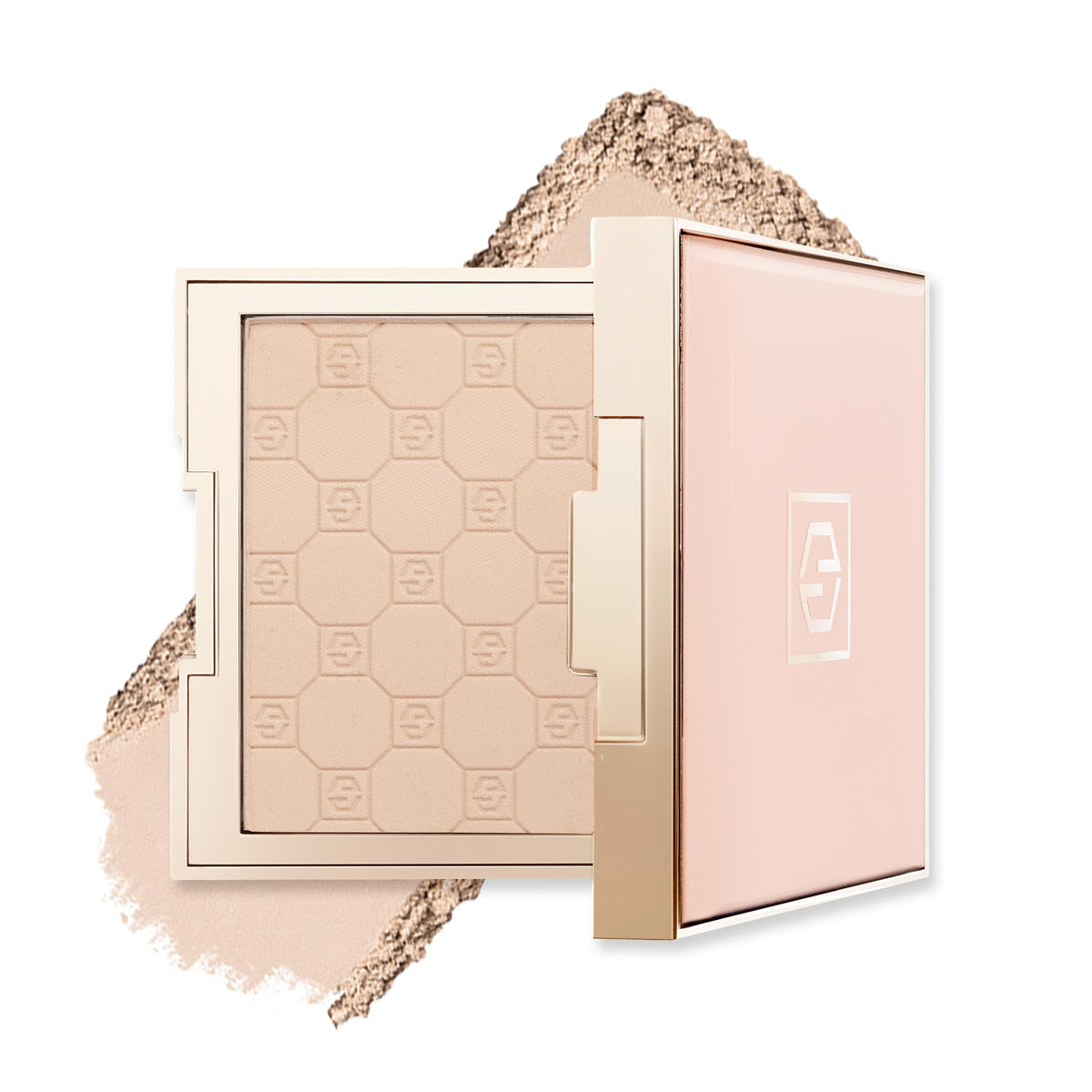 Jouer compact front showing product and sleek design for easy application