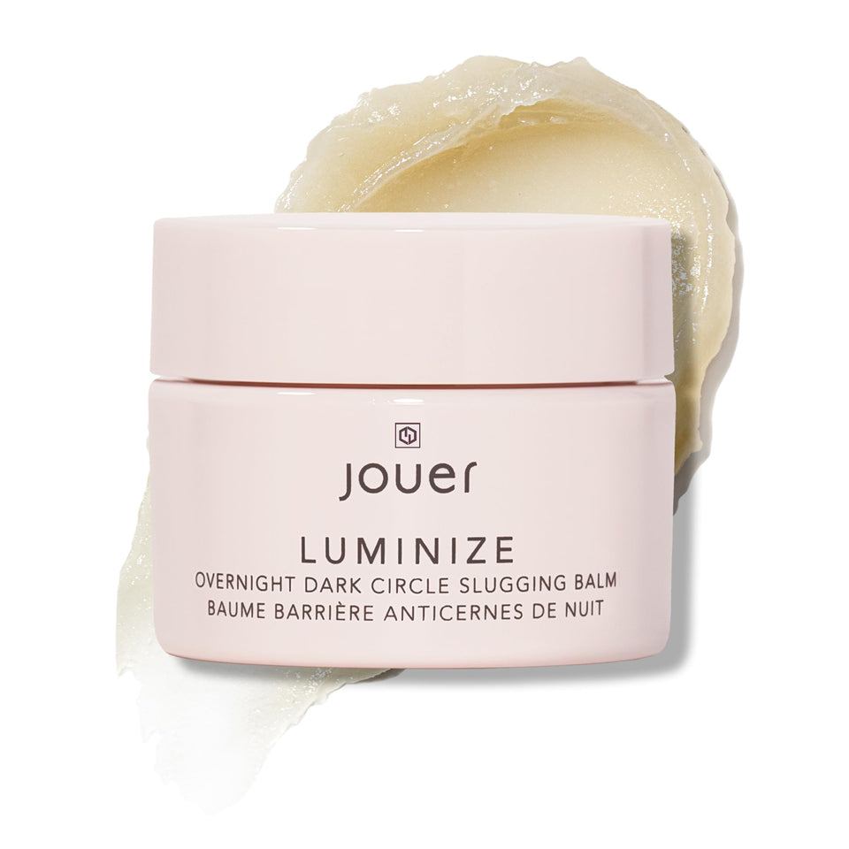 Jouer jar front view showing packaging and lightweight balm benefits