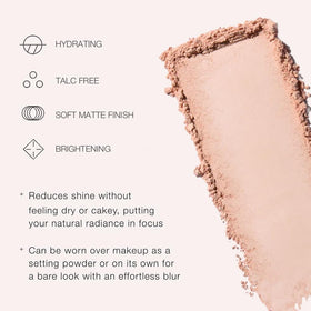 Jouer texture close-up highlighting fine-milled powder for seamless blending