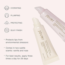 Jouer rose on model lifestyle shot showing natural plumping and hydrated look