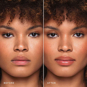 Jouer rose texture swipe revealing glossy finish and moisturizing sheen