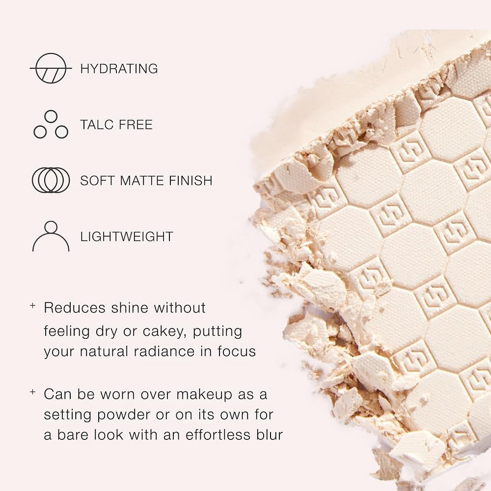 Jouer powder being applied with brush for smooth, matte skin
