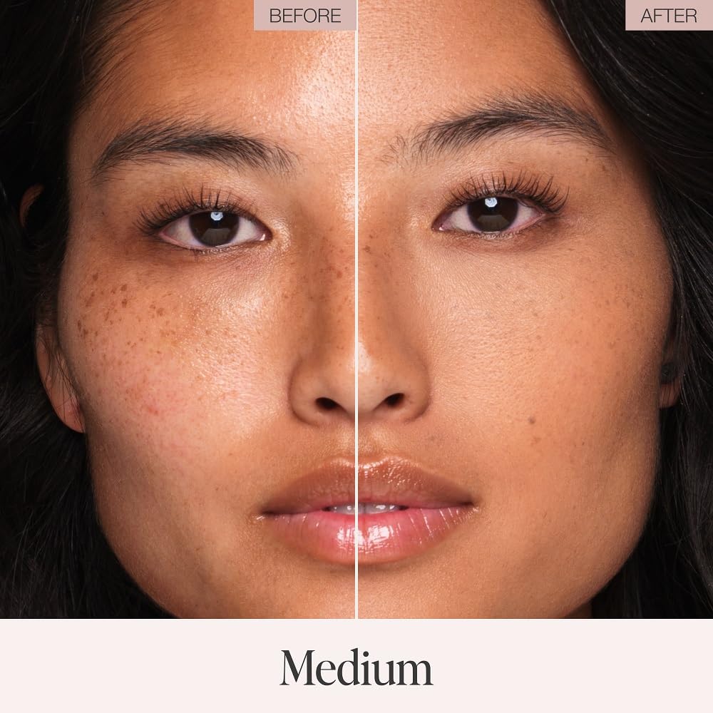 Jouer powder open with brush demonstrating easy application and finish