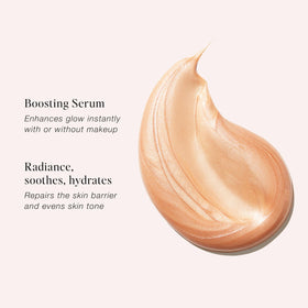 Jouer applied to cheekbone showing highlight placement and natural radiance
