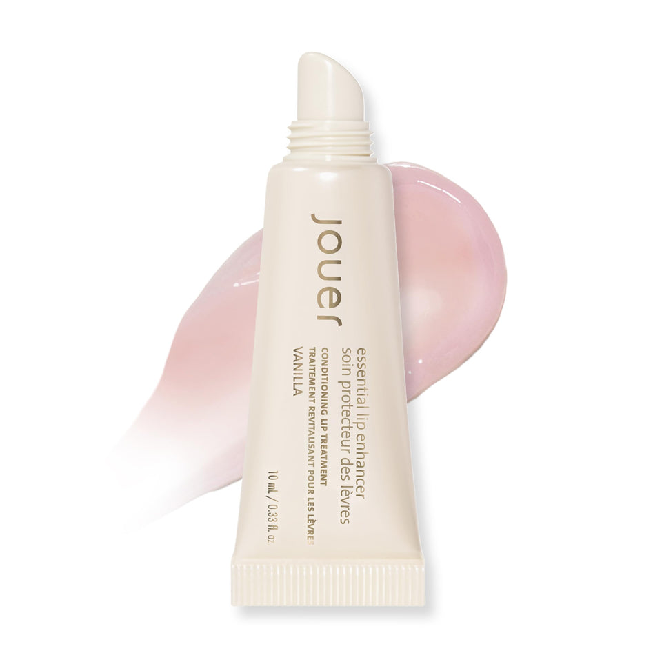 Jouer front packaging showing vanilla plumping gloss and product benefit